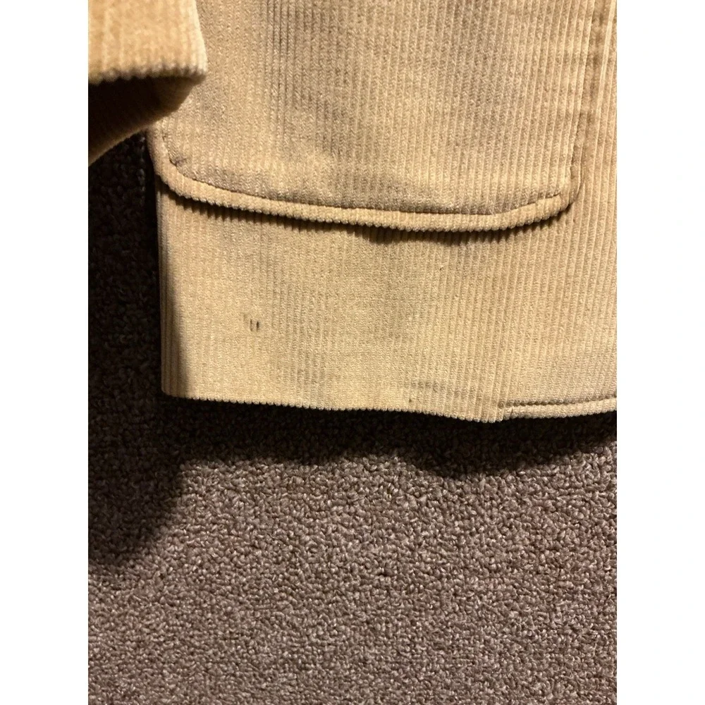 Eddie Bauer VTG? corduroy Tan Blazer Sport Coat‎ 42L READ Gray